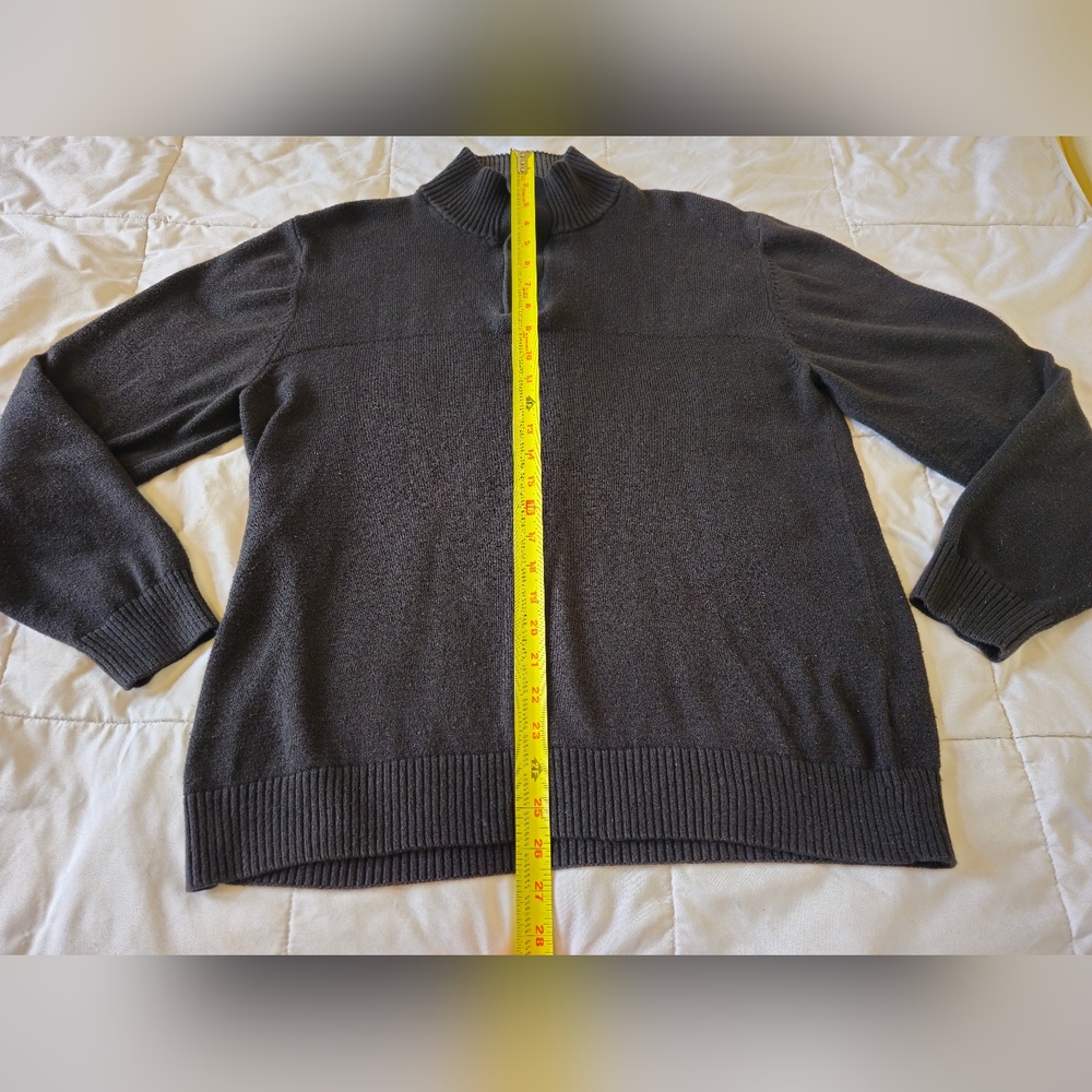 SunRiver Men's Black half turtle neck Sweater 🖤 (Large) 🖤 - Picture 15 of 16